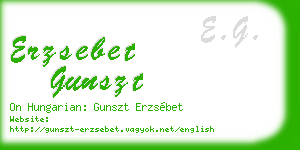 erzsebet gunszt business card